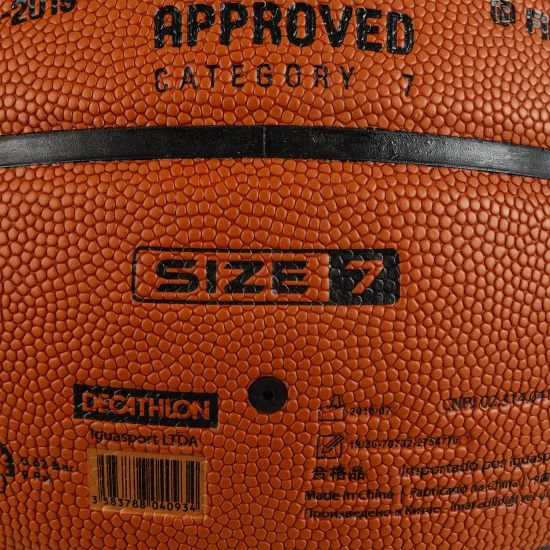 Adult's Basketball Size 7 - FIBA BT500 Grip