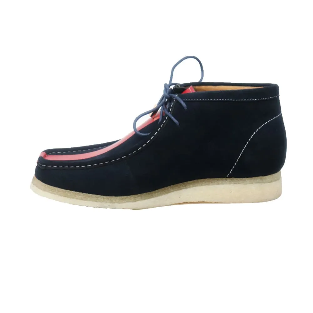 British Walkers Wallabee Boots Walker Stripe Men's Striped Suede Ankle Boots
