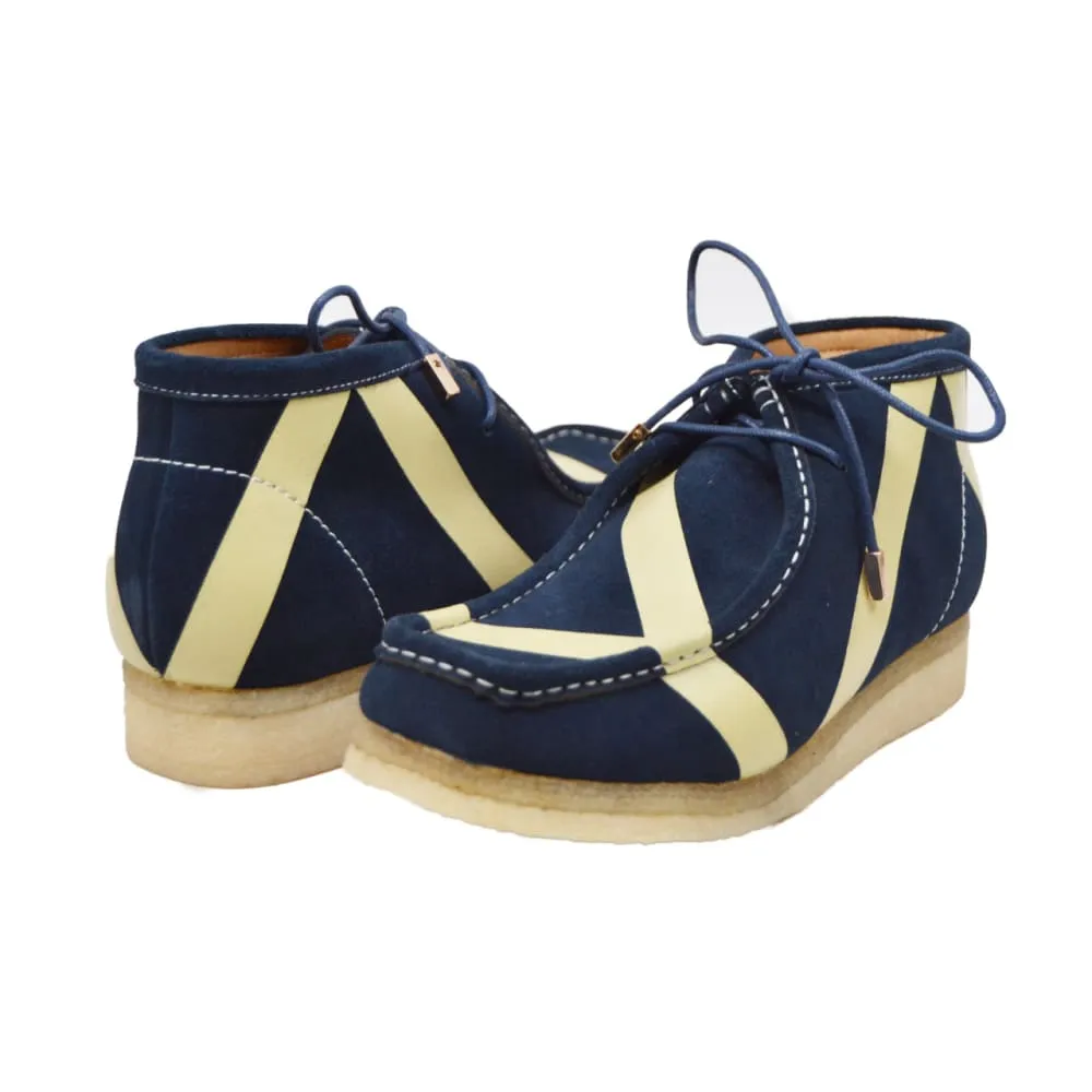 British Walkers Wallabee Boots Walker Stripe Men's Striped Suede Ankle Boots