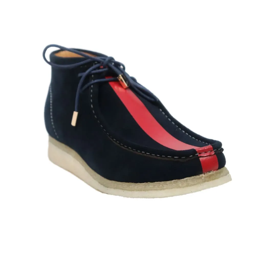 British Walkers Wallabee Boots Walker Stripe Men's Striped Suede Ankle Boots