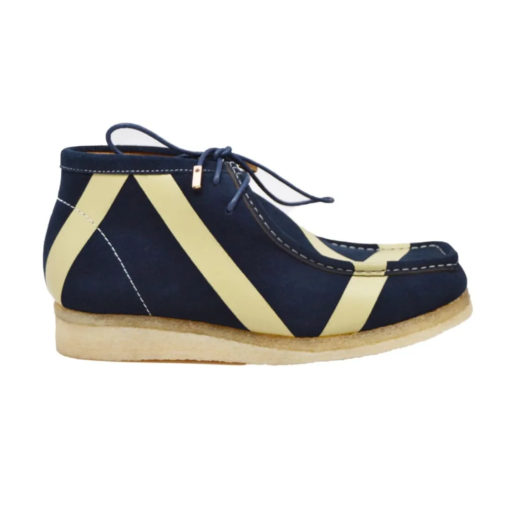 British Walkers Wallabee Boots Walker Stripe Men's Striped Suede Ankle Boots