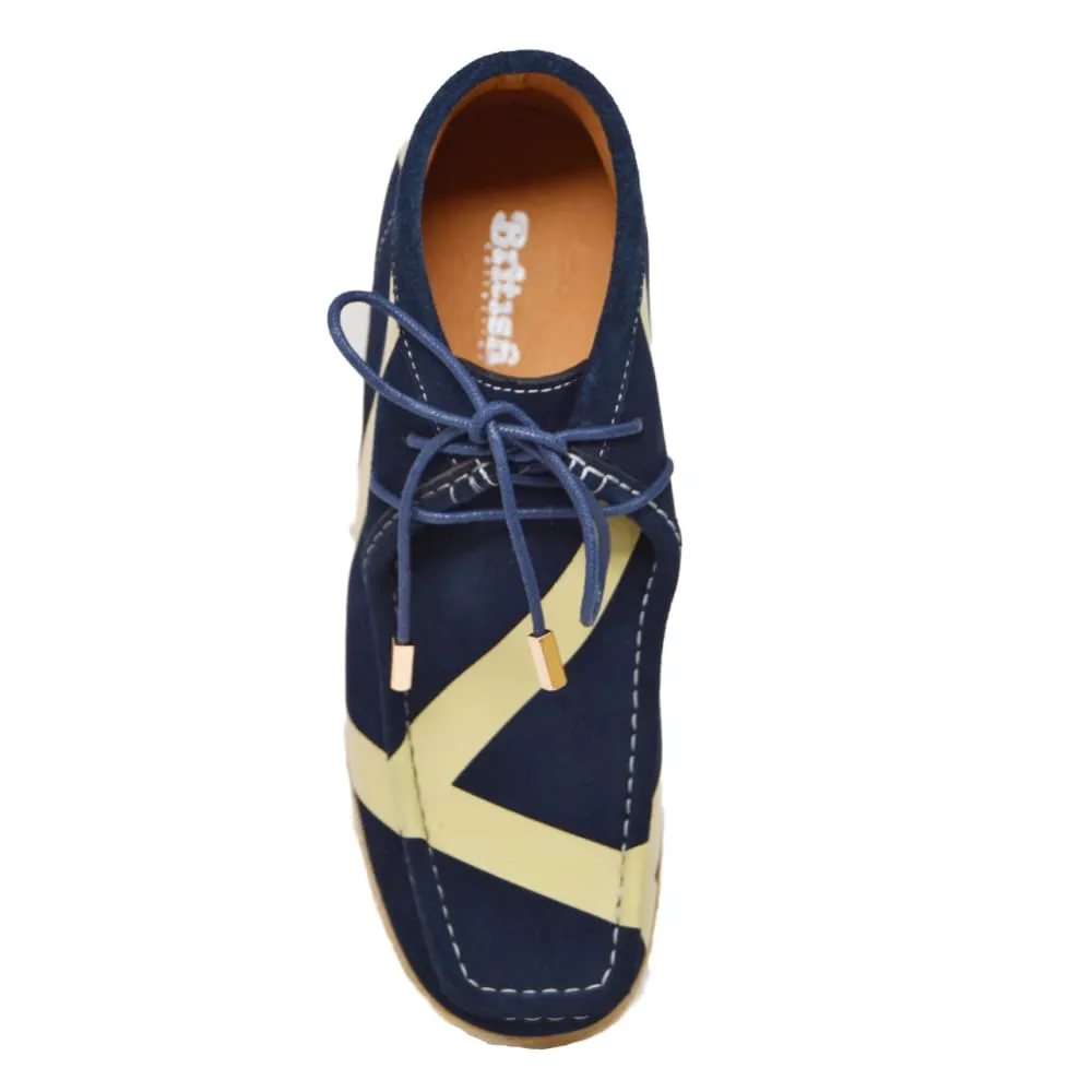 British Walkers Wallabee Boots Walker Stripe Men's Striped Suede Ankle Boots