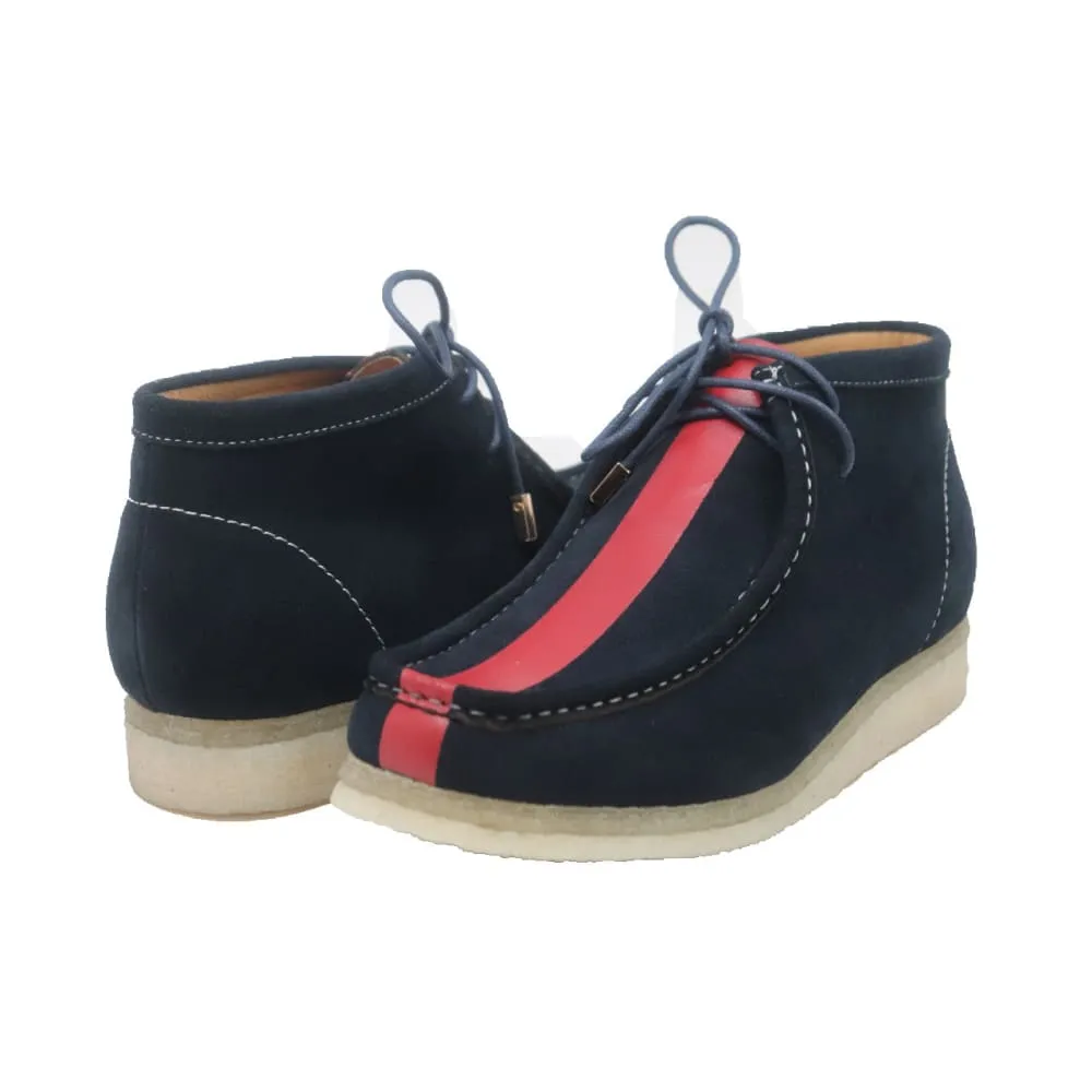 British Walkers Wallabee Boots Walker Stripe Men's Striped Suede Ankle Boots
