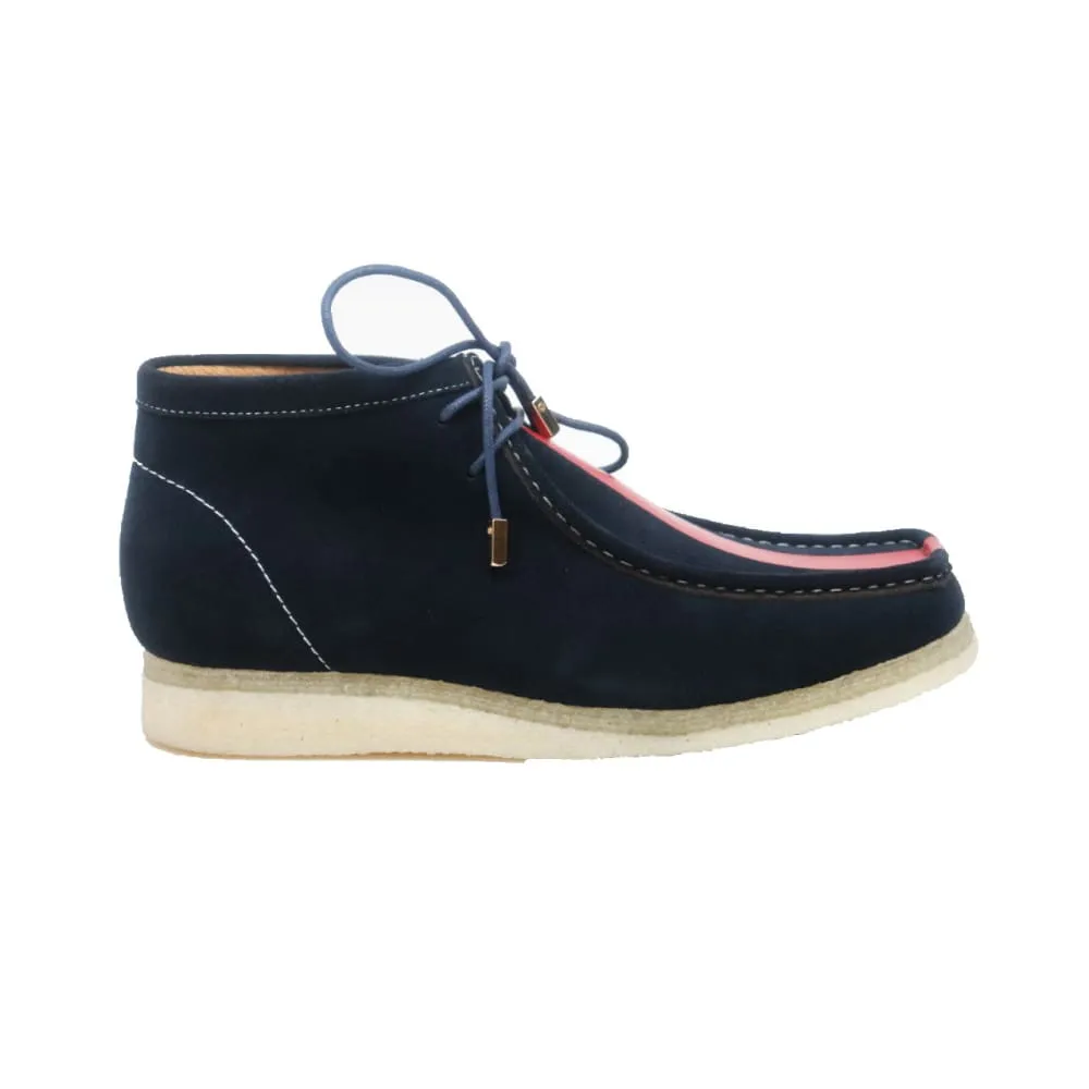 British Walkers Wallabee Boots Walker Stripe Men's Striped Suede Ankle Boots