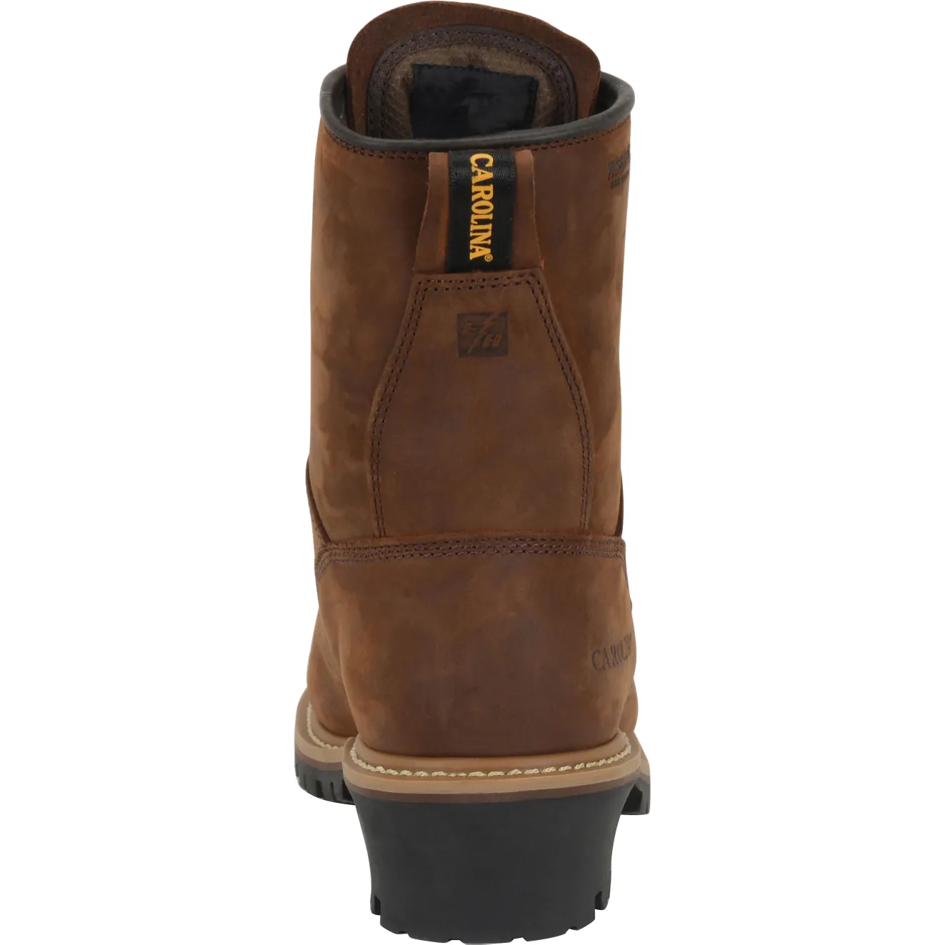 Carolina Men's Elm 8" Waterproof Insulated Logger Work Boot - Brown- CA4821