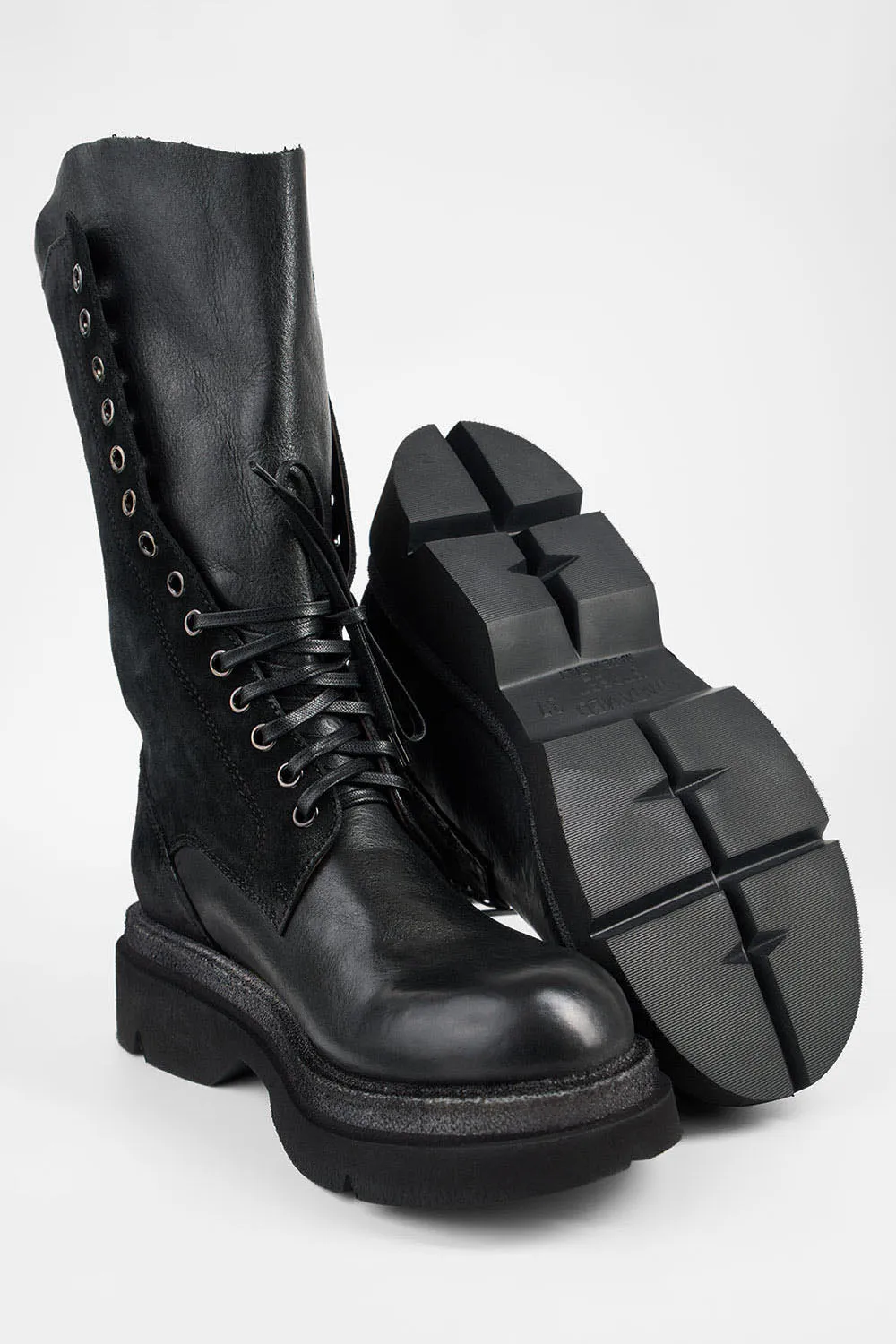 CROFT urban-black suede lightweight lace up boots.