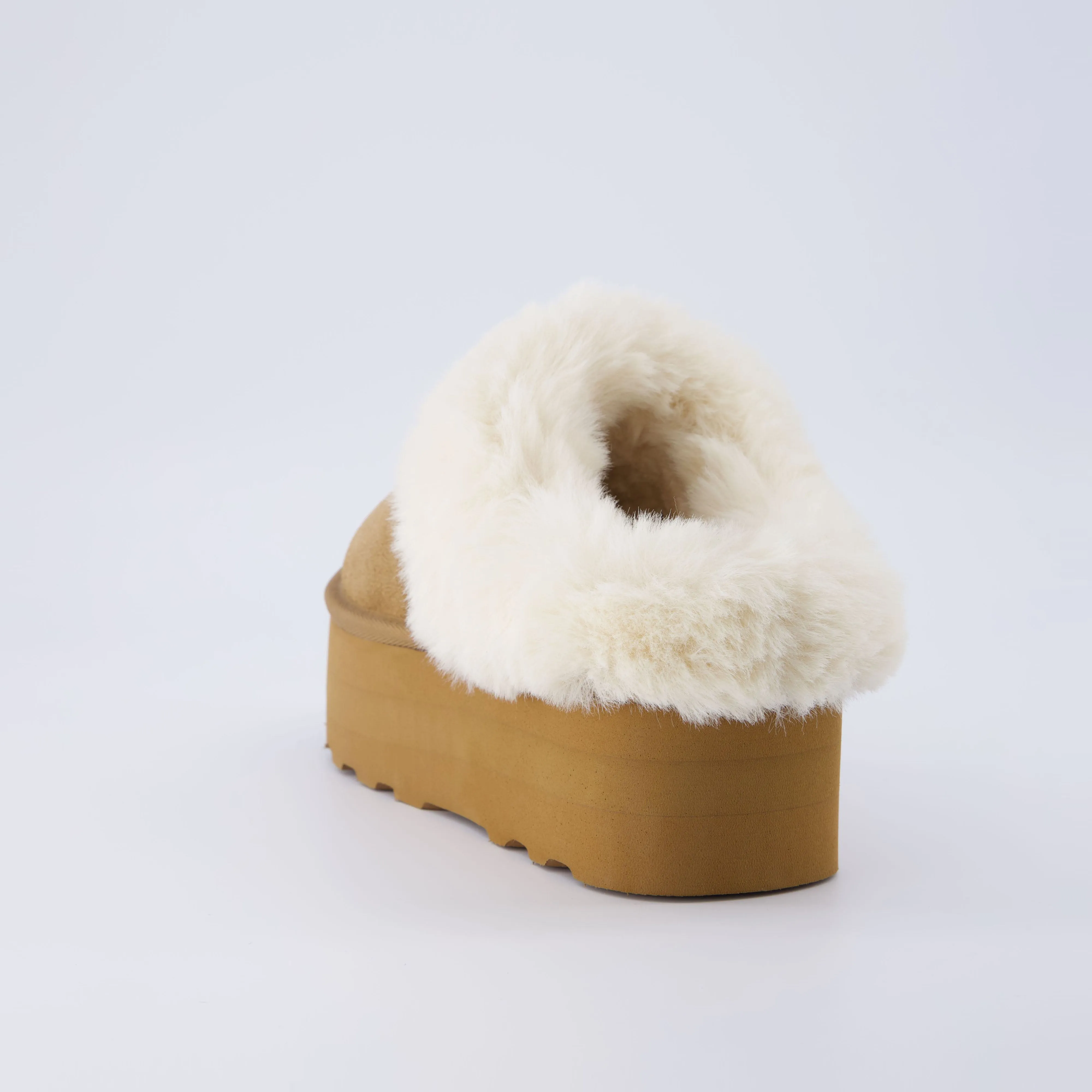 Husky Suede Cozy Platform Mule