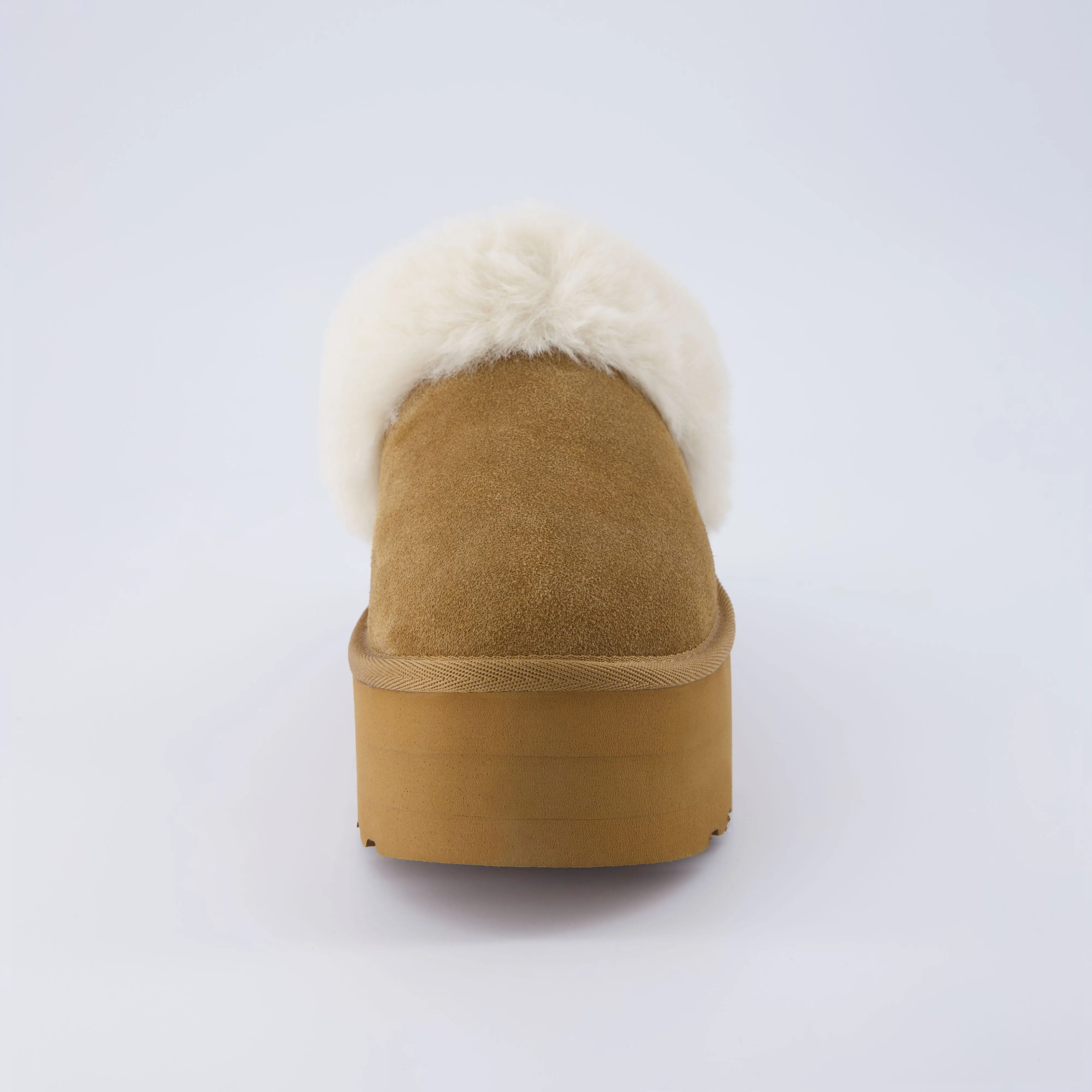Husky Suede Cozy Platform Mule