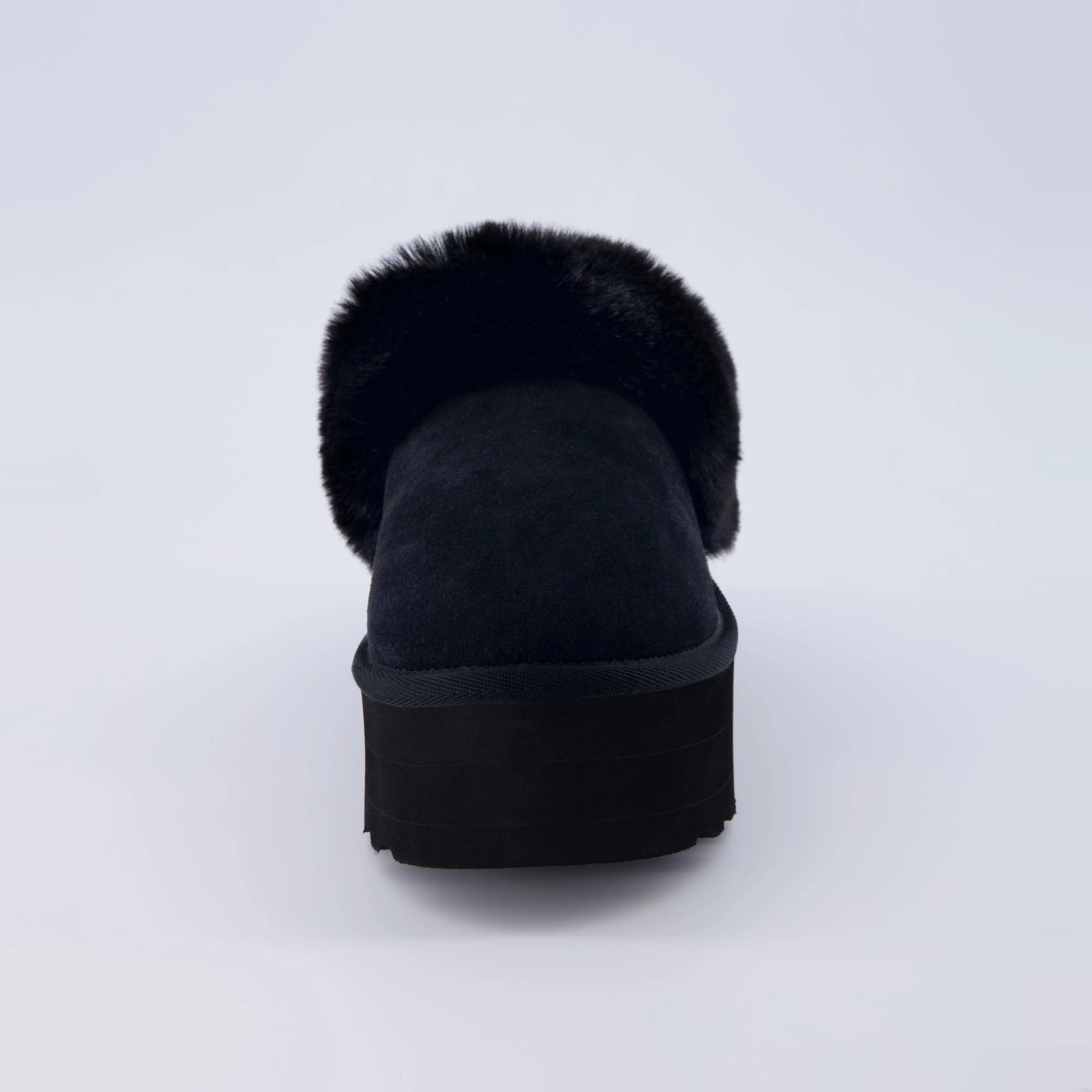 Husky Suede Cozy Platform Mule
