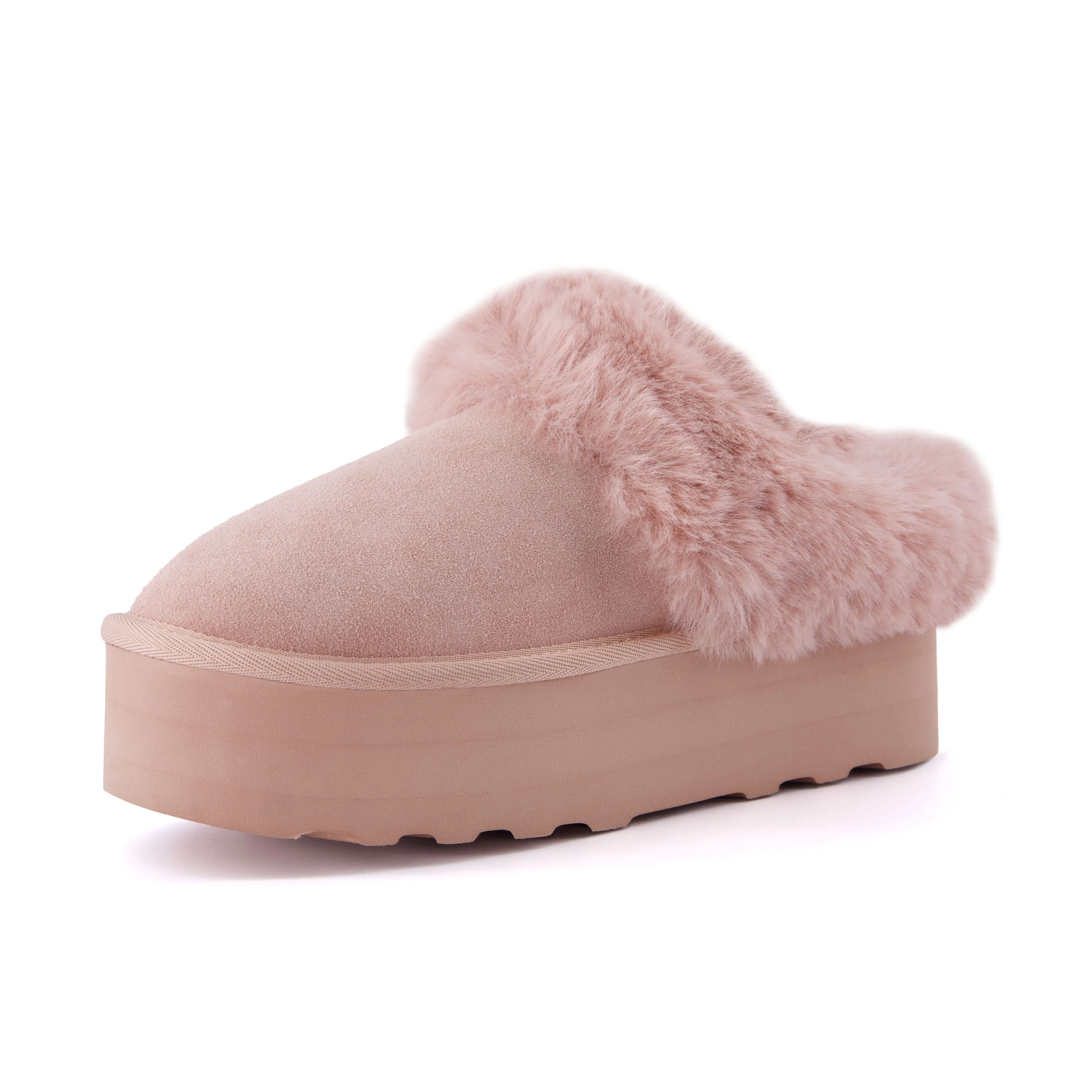 Husky Suede Cozy Platform Mule