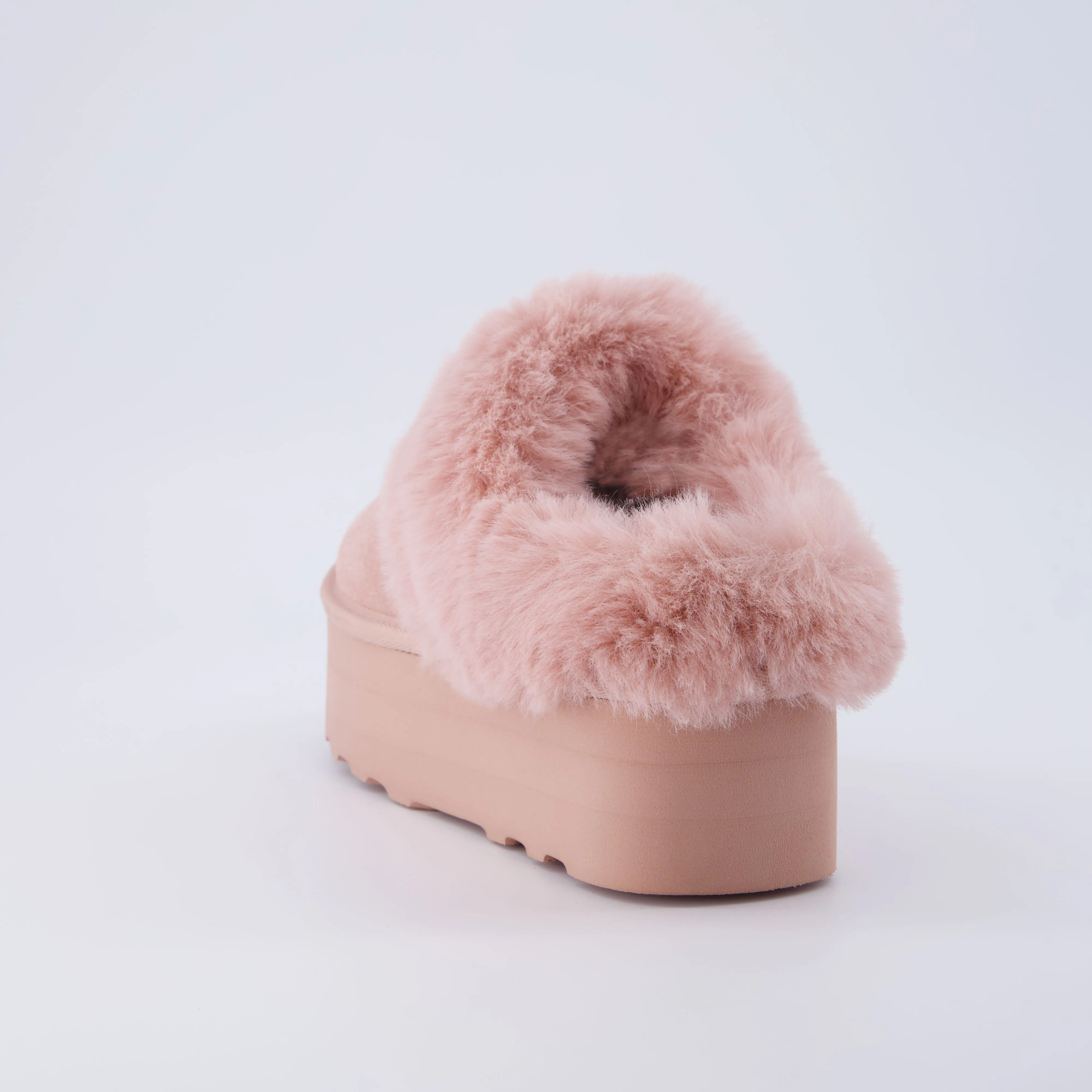 Husky Suede Cozy Platform Mule