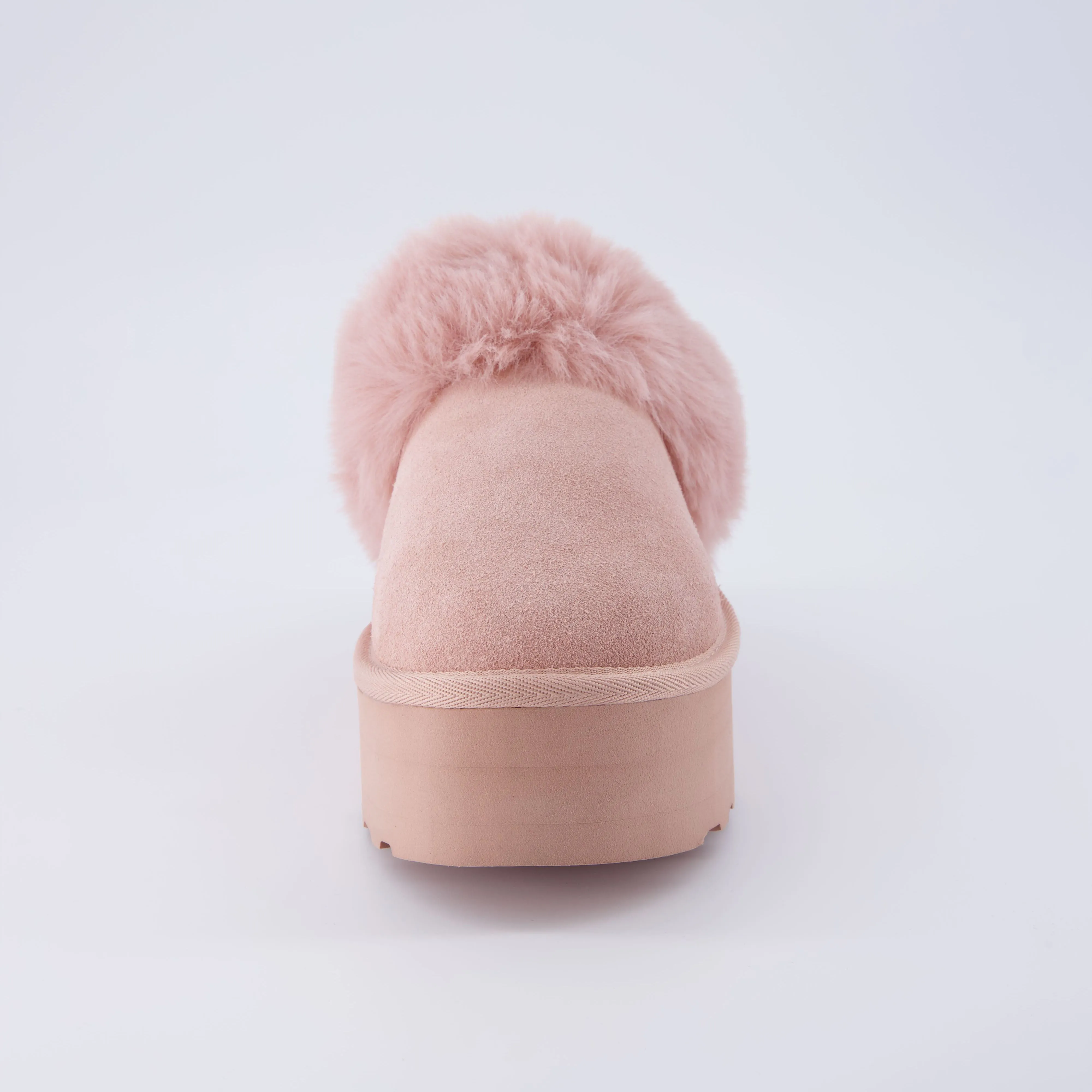 Husky Suede Cozy Platform Mule
