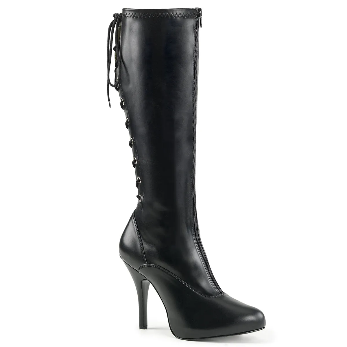 Lace-up Back High Heel Knee Boots EVE-208