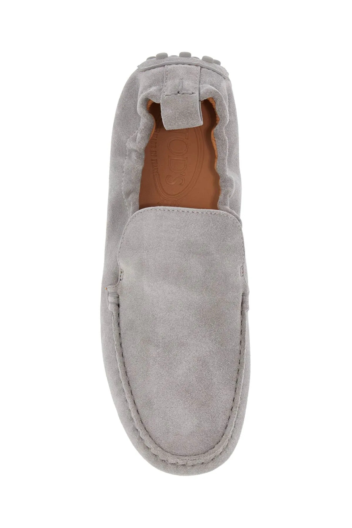 light gray calfskin women's loafers