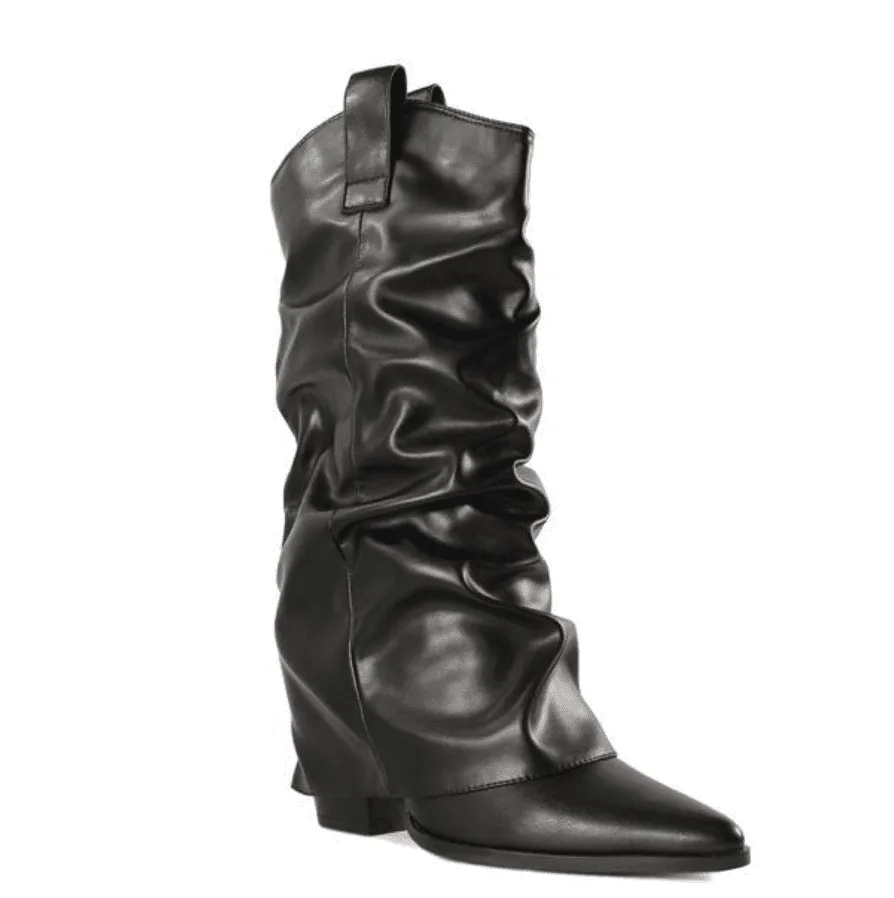 Liliana Coleen-1 Drape Over Shark Boots