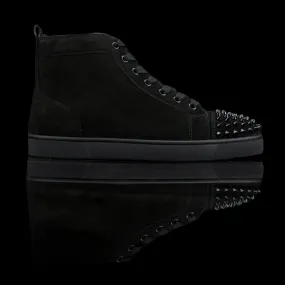 Louis Spikes Flat Suede