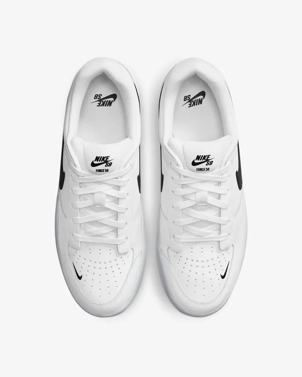 Nike SB Force 58 Premium in White/Black