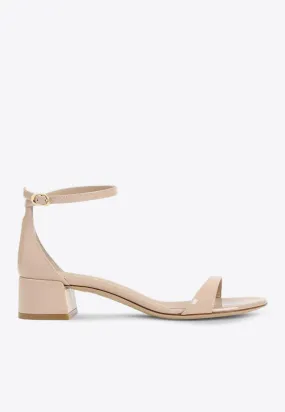 Nudist 35 Block Sandals in Patent Leather