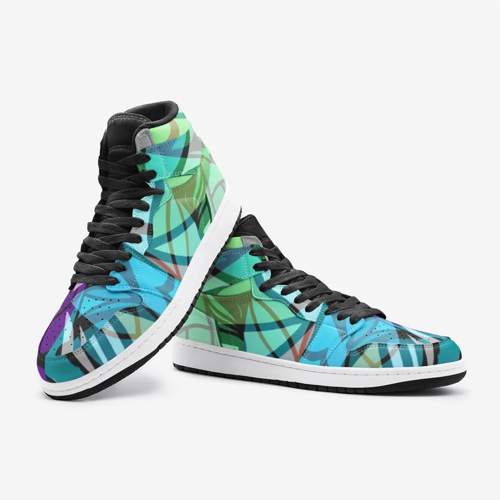 Pinwheel Pyxus Psychedelic Full-Style High-Top Sneakers