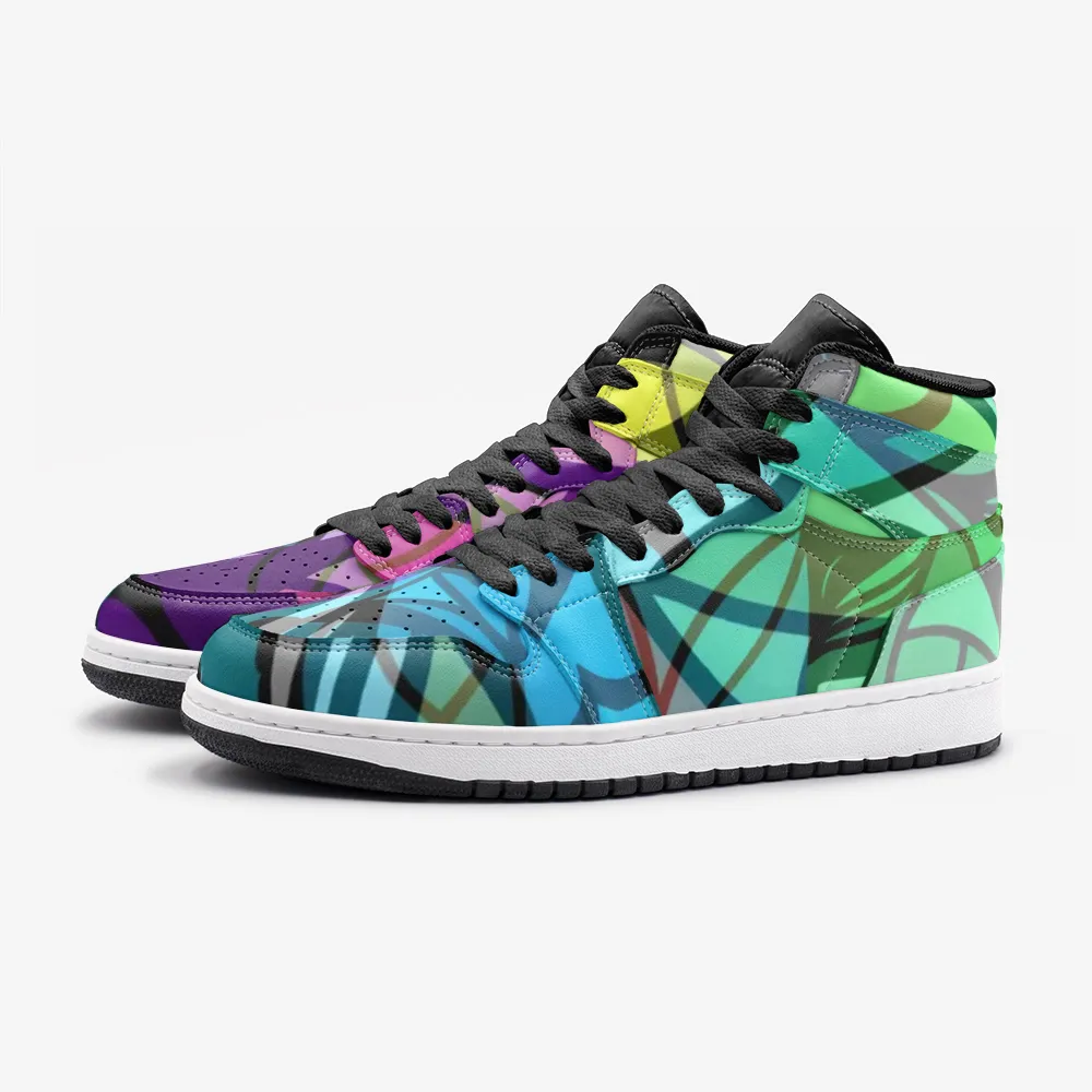 Pinwheel Pyxus Psychedelic Full-Style High-Top Sneakers