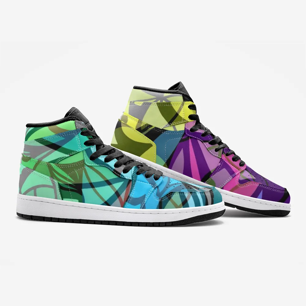 Pinwheel Pyxus Psychedelic Full-Style High-Top Sneakers