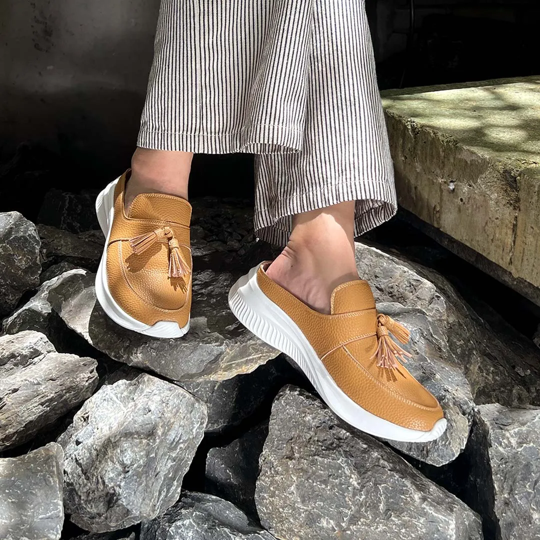 [Pre-Order] Feather-Light Tassel Slide-On Loafers 1.25"inch [Cozy Wear Series][Smaller Fit]