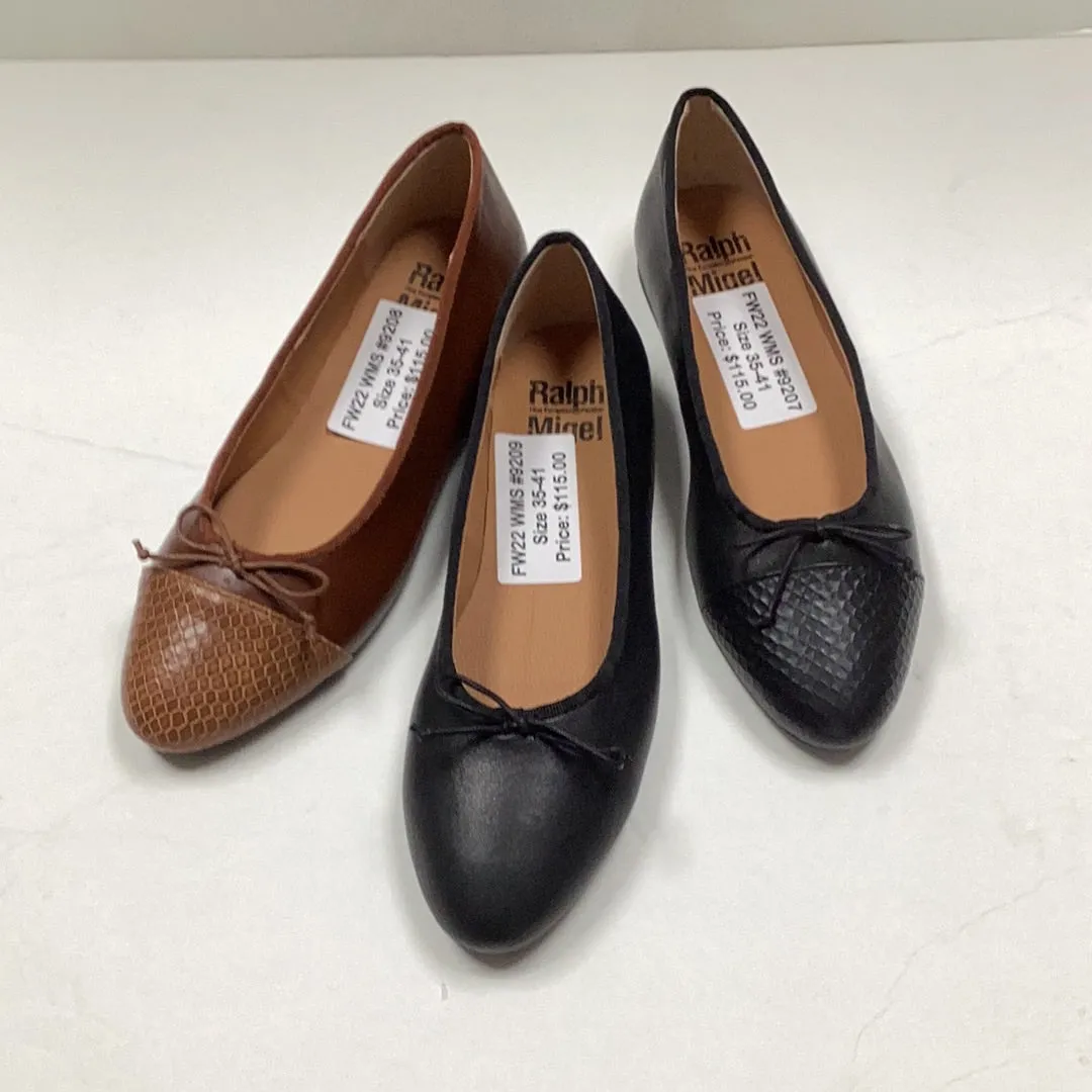 SALE FW22 Ralph Miguel Doria Leather Ballerina Flat