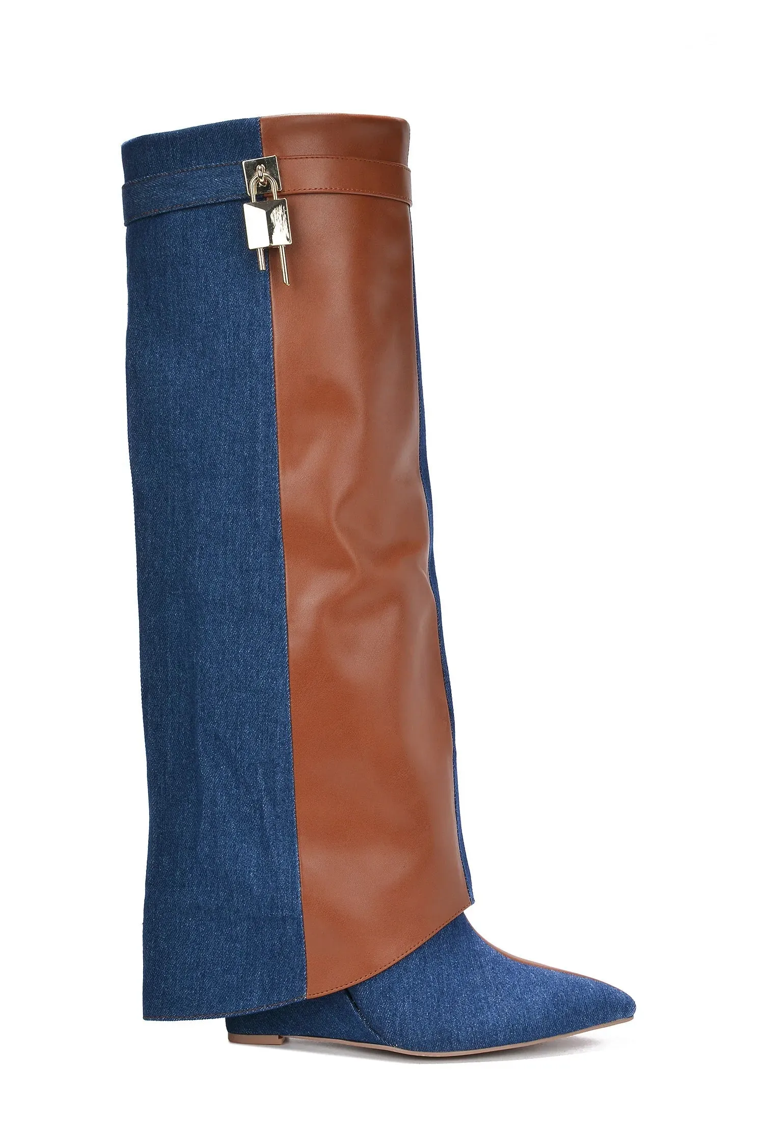 Shark Padlock Boots Valeri-5 Cape Robbin