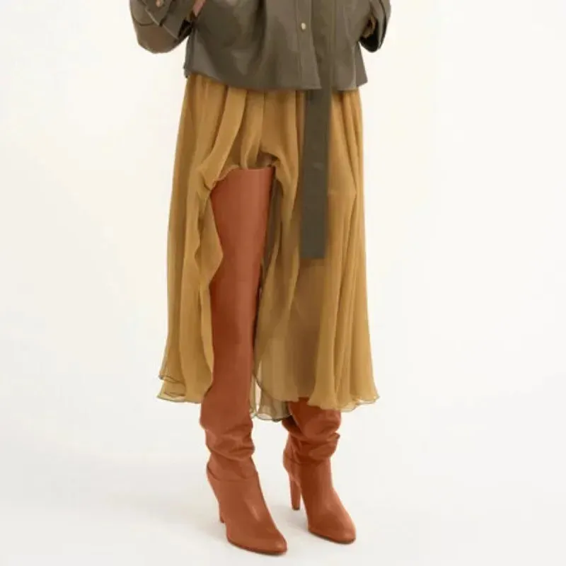 SKYLAR | Genuine Leather Over-the-Knee Boots