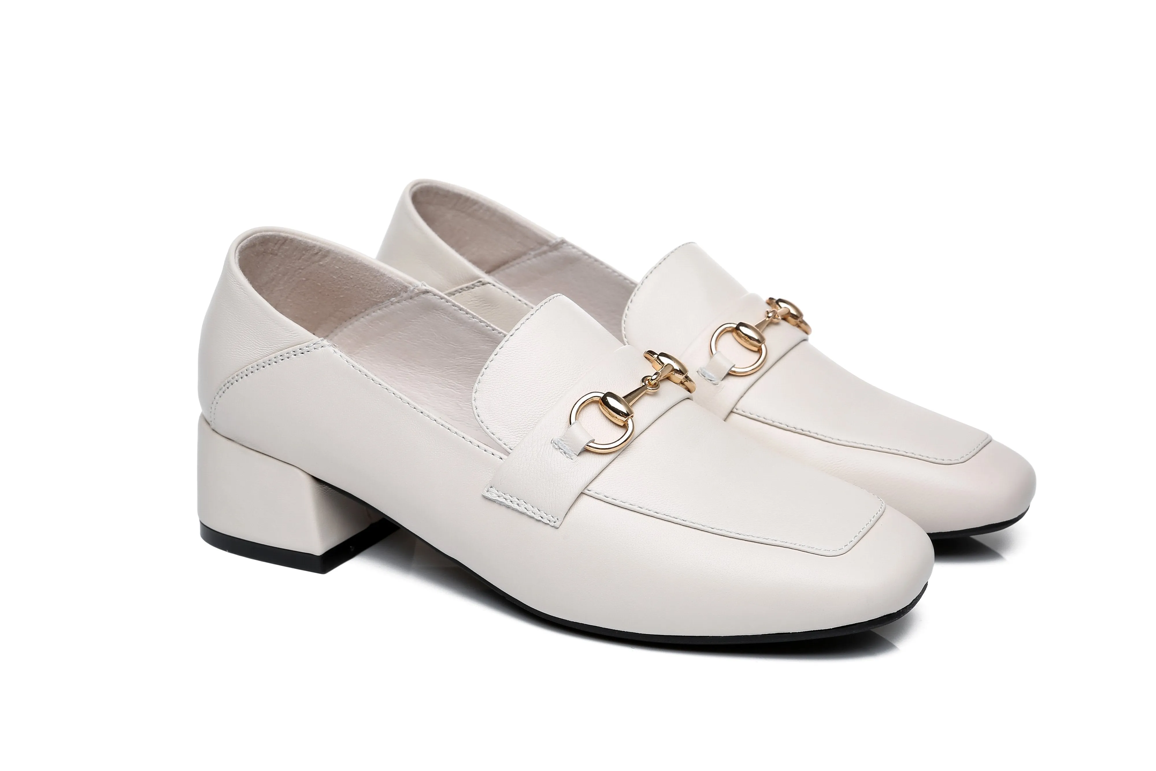 TARRAMARRA® Women Mia Leather Low Block Heels