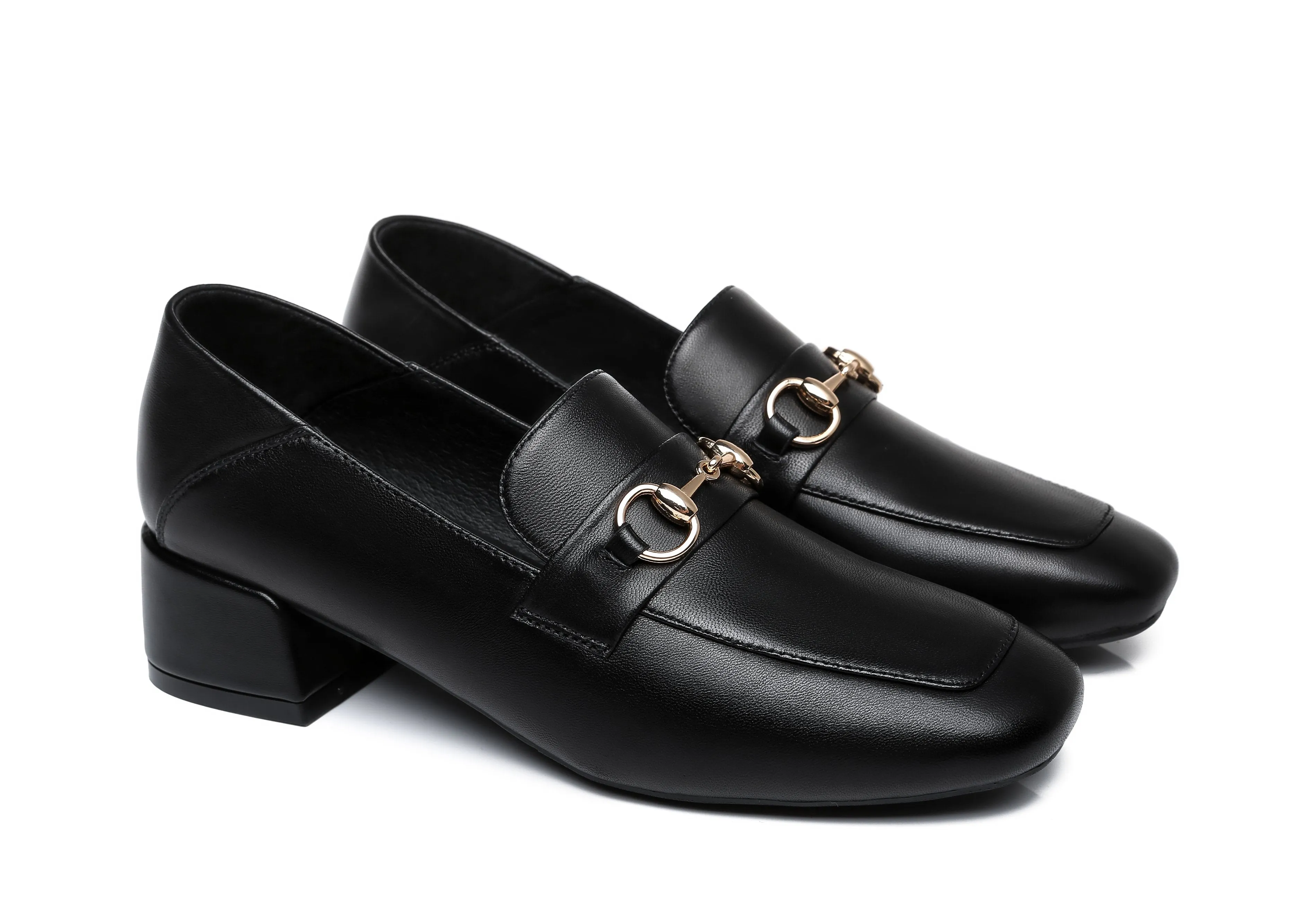 TARRAMARRA® Women Mia Leather Low Block Heels