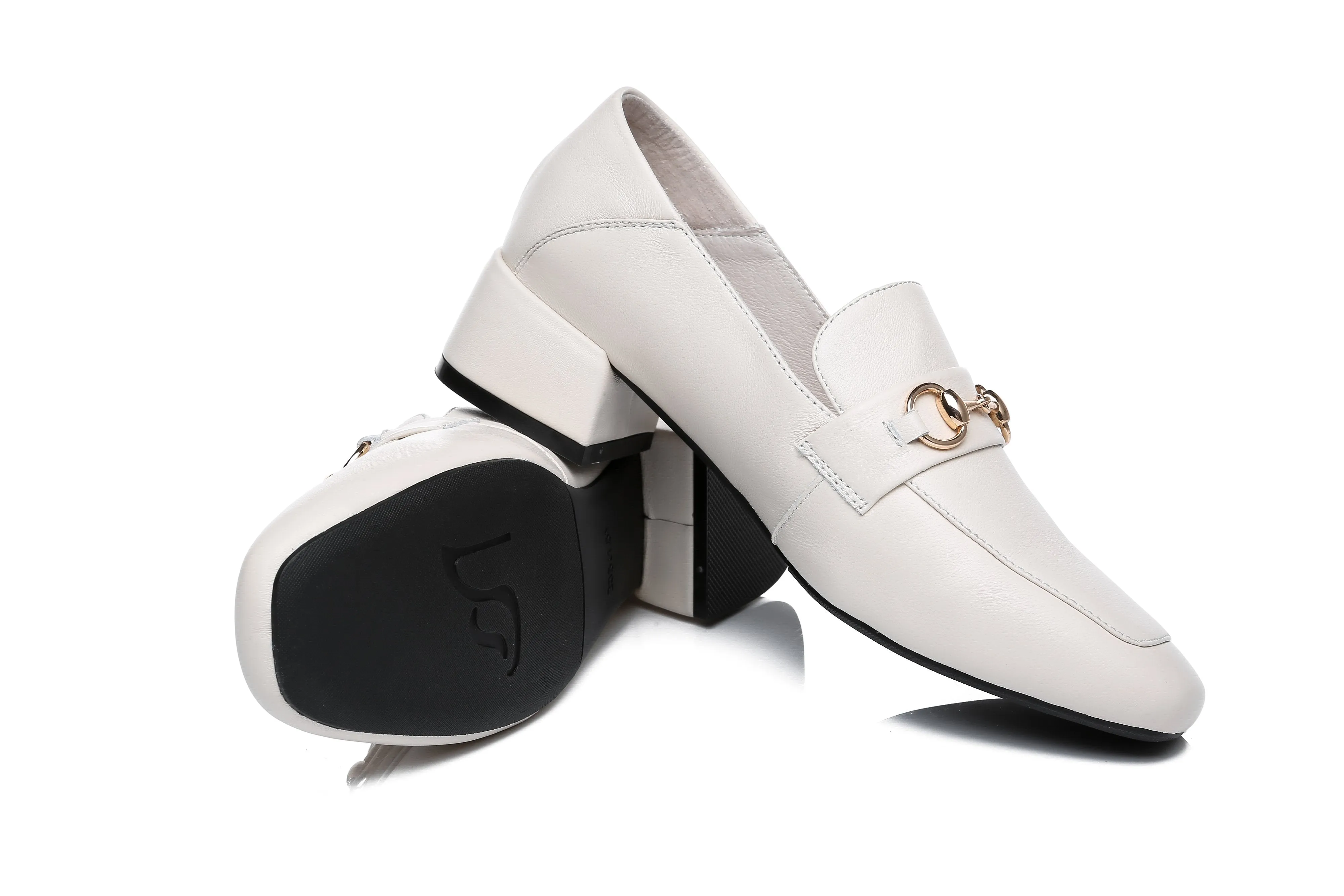 TARRAMARRA® Women Mia Leather Low Block Heels