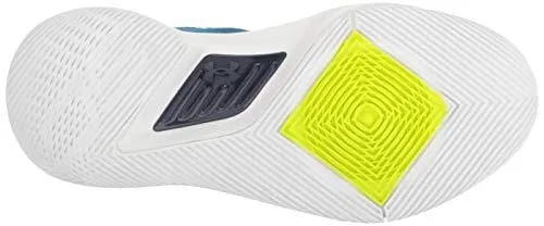 Under Armour Boys' Pre School Curry 5 Basketball Shoe, Moroccan Blue (401)/White, 3