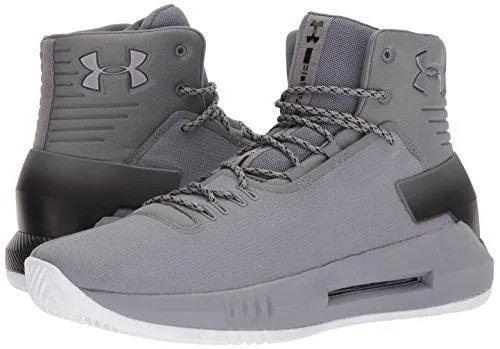 Under Armour Men's Drive 4 Basketball Shoe, Zinc Gray (101)/Black, 8.5