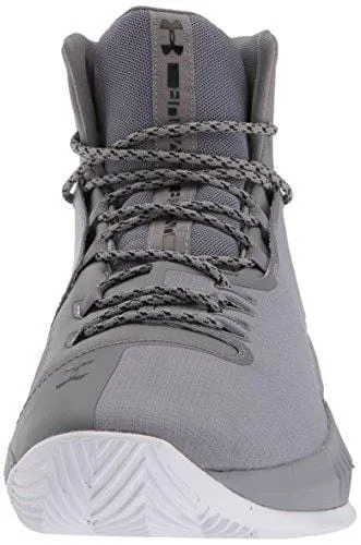 Under Armour Men's Drive 4 Basketball Shoe, Zinc Gray (101)/Black, 8.5