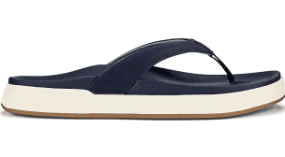Womens Olukai Nu'a Pi'o Thong Sandal 20445-DEDE Trench Blue